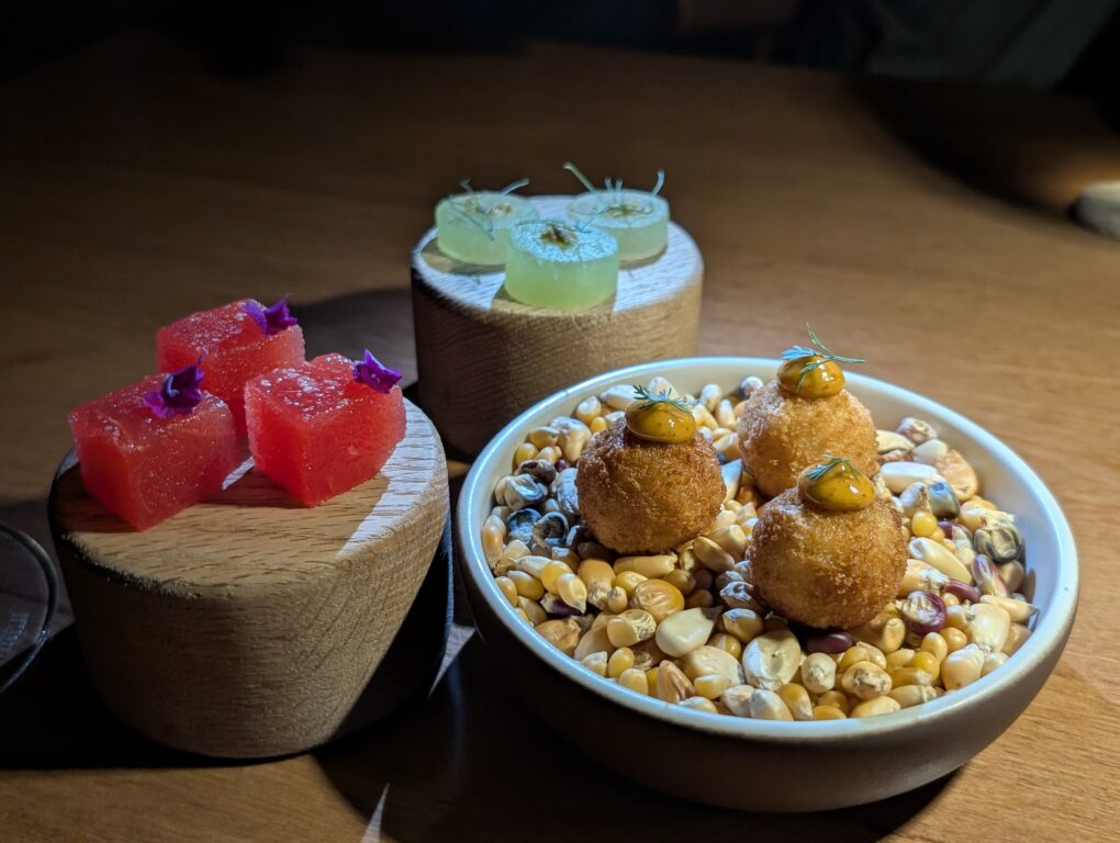 Appetizers at NEMI restaurant in La Paz