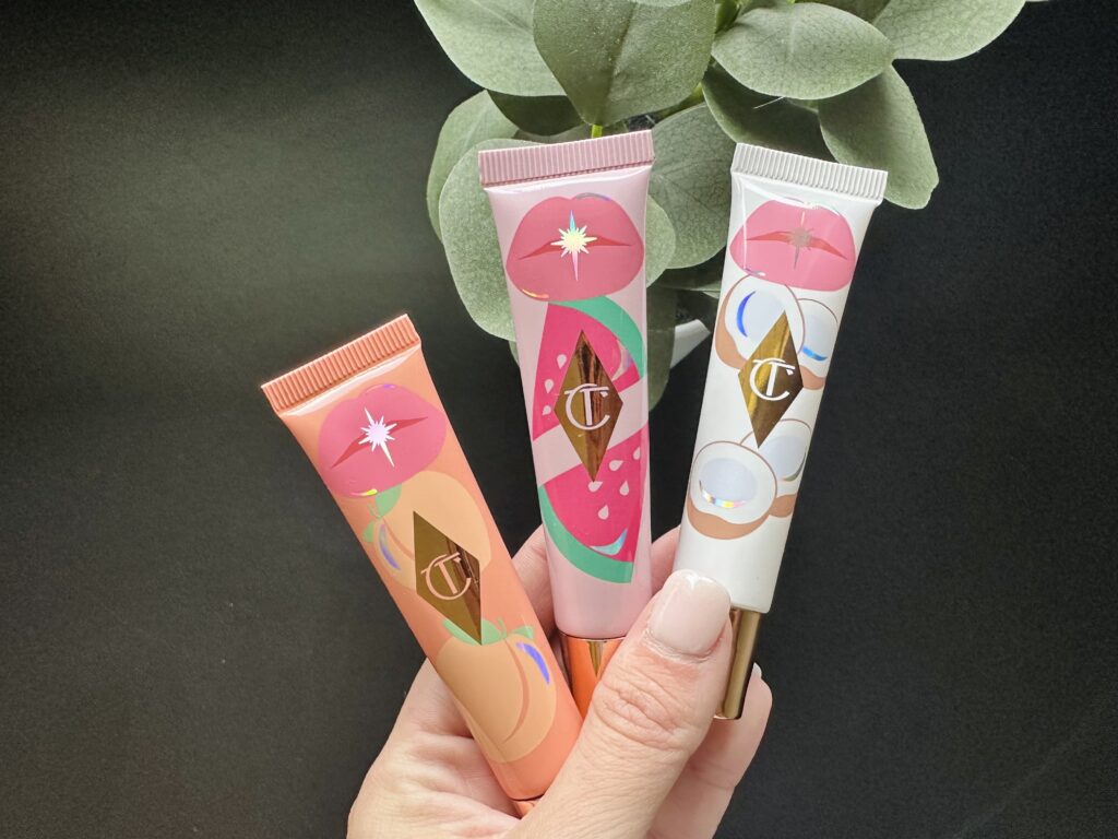 three lip glosses from charlotte tilbury