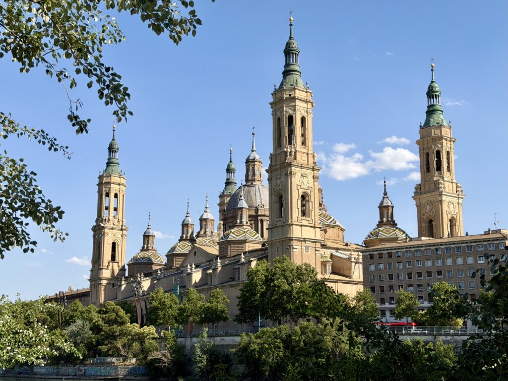 Exterior of the Cathedral Basilica of Our Lady of the Pillar in Zaragoza Spain