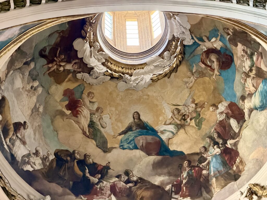 One of two domes painted by famous Spanish painter and Zaragoza native Francisco de Goya.