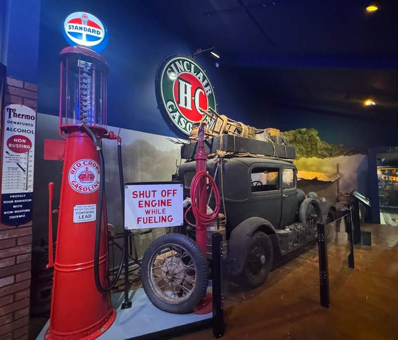 Old time vehicle in a museum