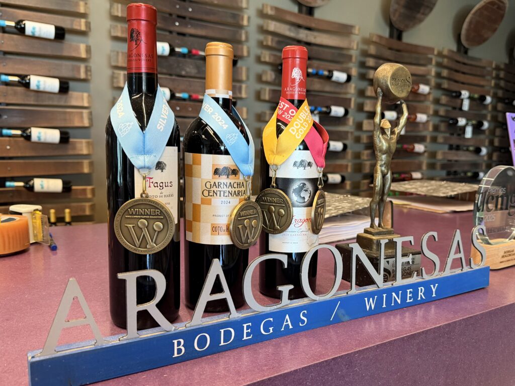 Award winning wines from Aragonesas bodegas in Aragon Spain