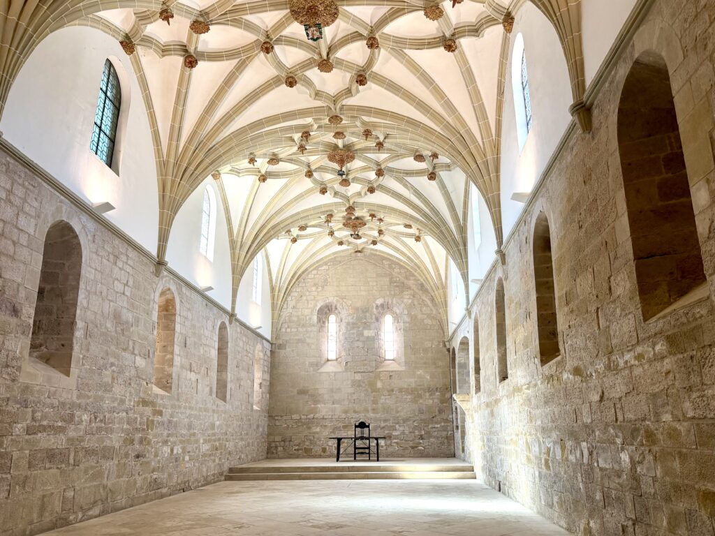 Romanesque dining hall at the Veruela monastery