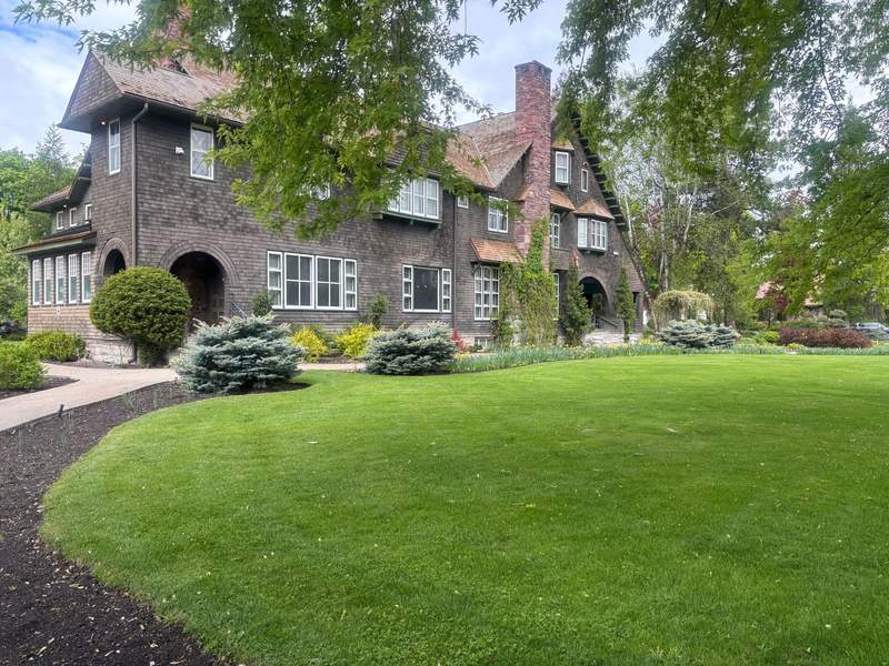 The Conrad Mansion has beautiful grounds.