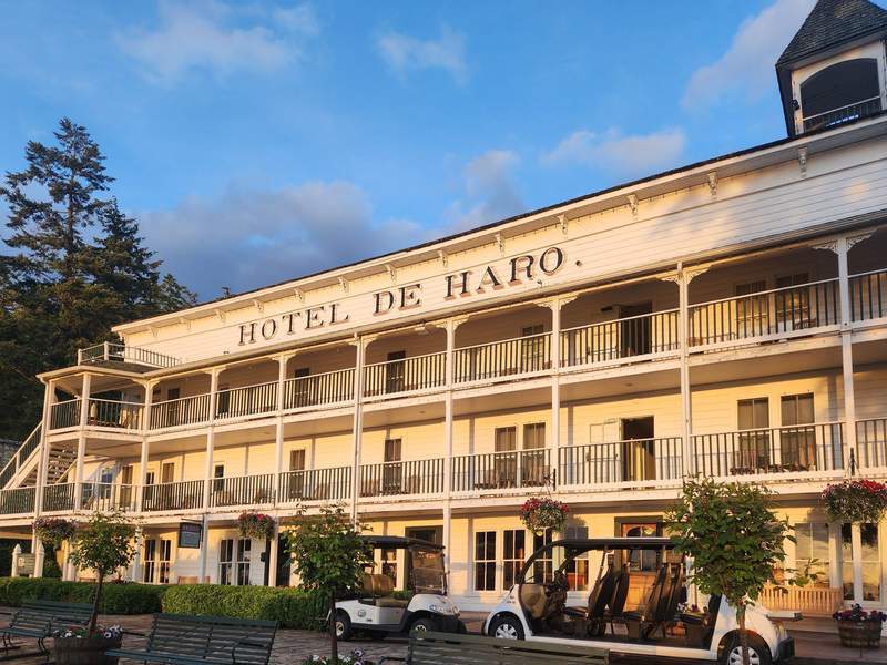 The historic Hotel de Haro at Roche Harbor Resort
