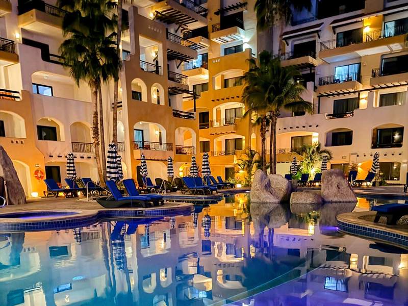 Luxury oceanfront infinity swimming pool at Hacienda Encantada.