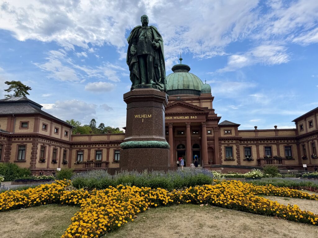Exterior of the baroque Kaiser-Wilhelms-Bad in Bad Homburg, Germany