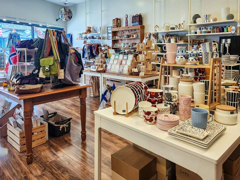 A store full of Nordic housewares and gifts