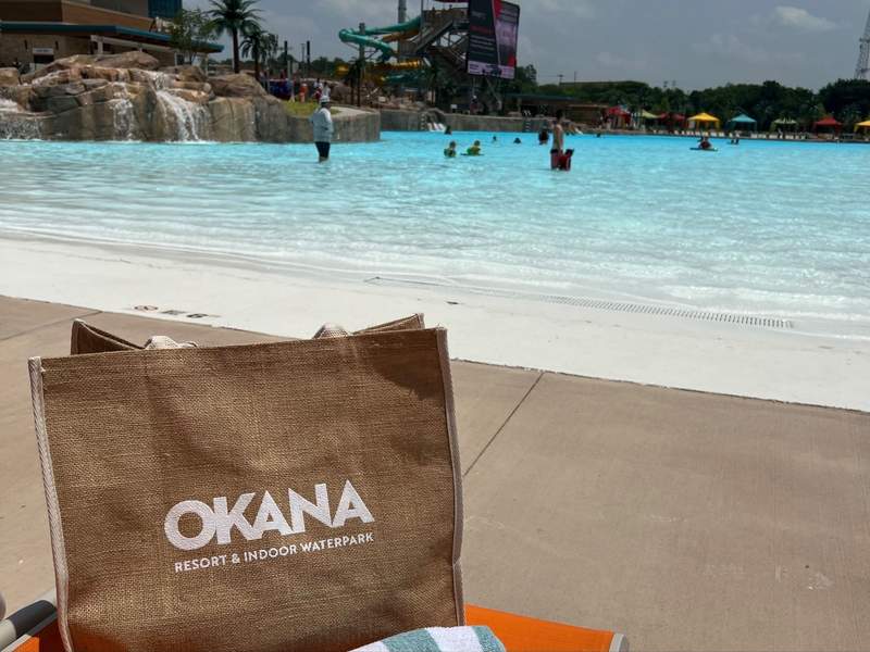 Outdoor lagoon area at OKANA