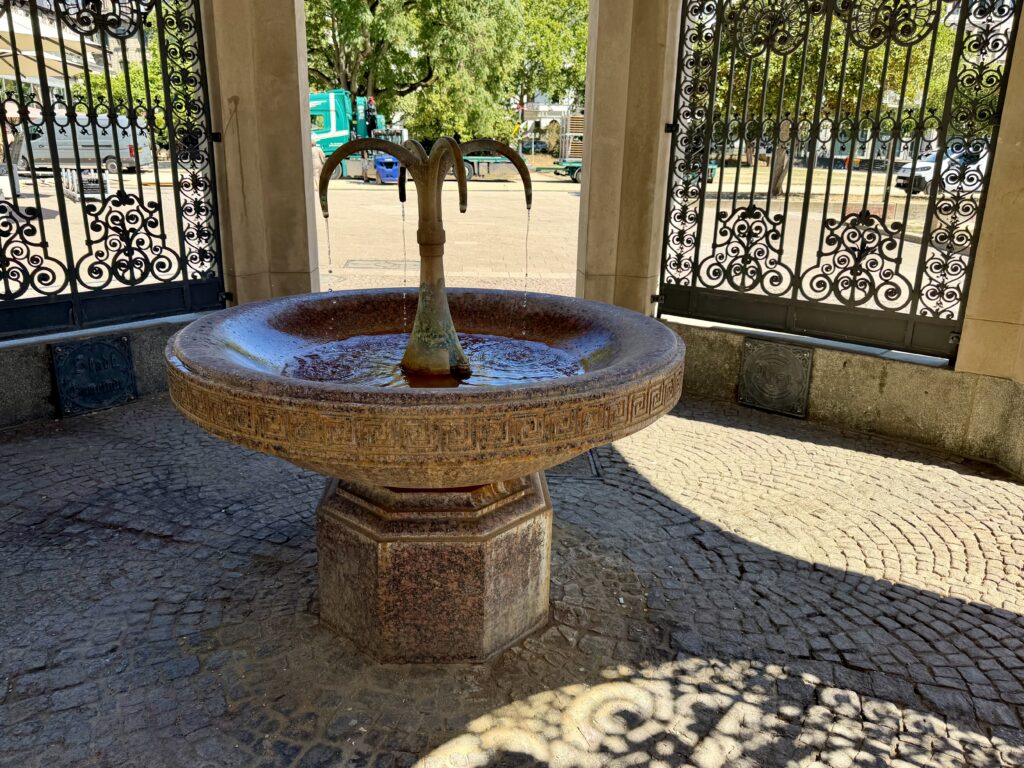Kochbrunnen thermal spring in Wiesbaden, Germany