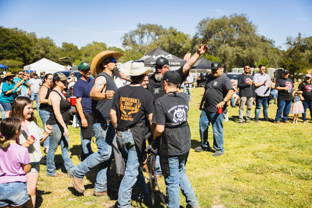 Grillmasters celebrating at the Santa Maria BBQ Festival