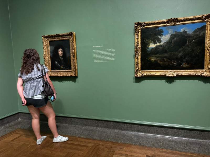 My daughter, an aspiring artist, exploring the exhibits and admiring artwork at the Columbus Museum of Art.