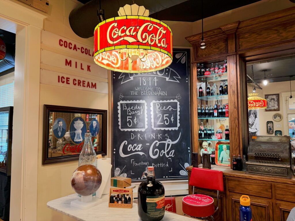 Interior of the Biedenharn Coca-Cola Museum in Monroe, Louisiana