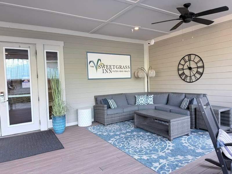 Guest balcony at Sweetgrass Inn at Hilton Head Health