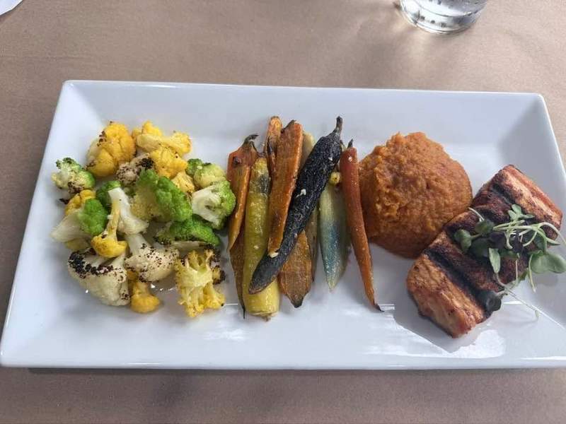Plant based food and fish served at Hilton Head Health