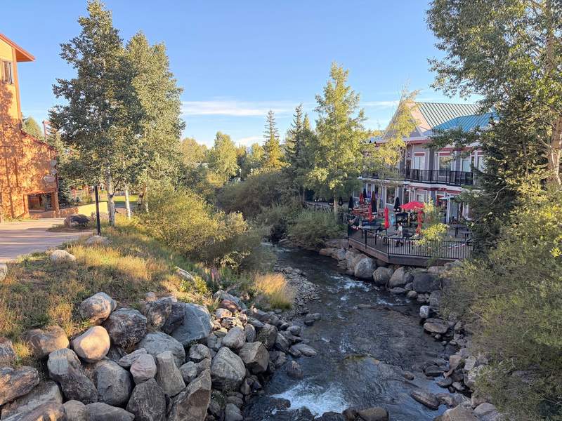 River running through the town of Breckenridge, CO