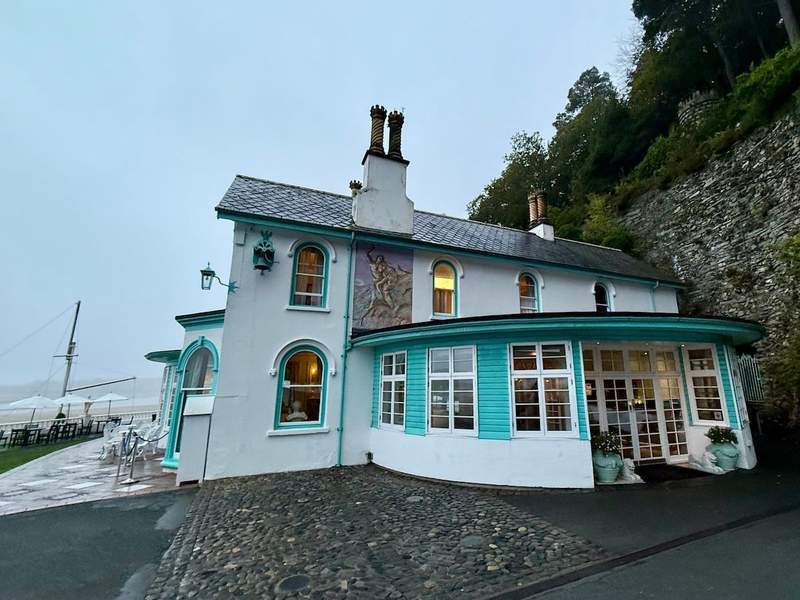  Hotel Portmeirion overlooking the Dwyryd Estuary in North Wales