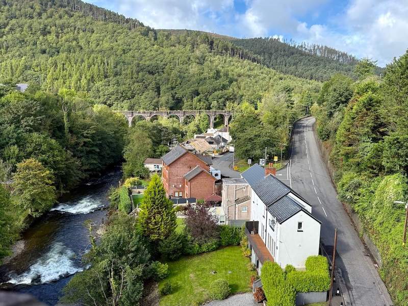  Richard Burton birthplace overlooking the River Afan in Pontrhydyfen Wales