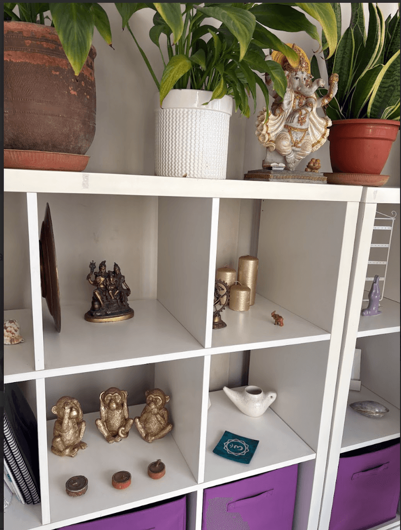 Yoga studio display in the Algarve.