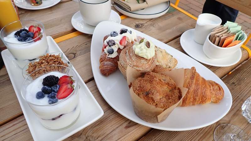 Pastries and fresh baked goods are prepared daily for the restaurants at The Compton in Bentonville including croissants, muffins and more.