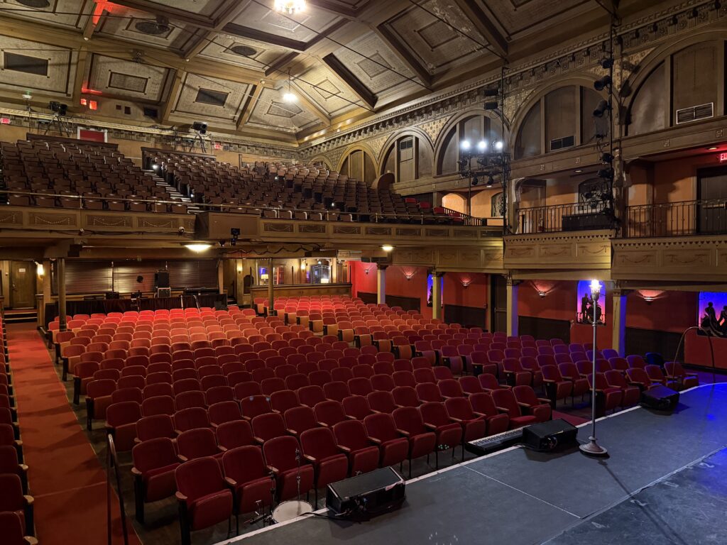Empty interior of the Tarrytown Music Hall near Sleepy Hollow NY