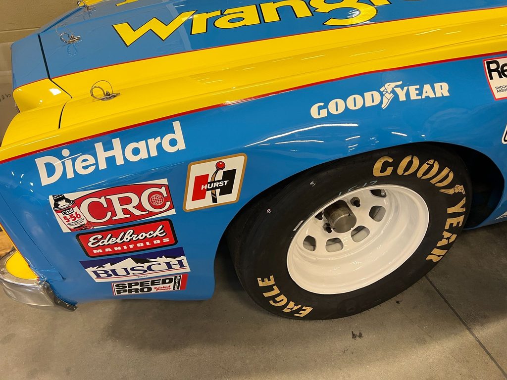 Caption: A vintage NASCAR car. Photo credit: Karyn Locke